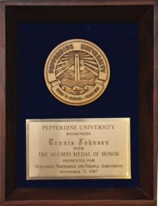 September 21, 1987 Dennis Johnson Pepperdine University Alumni Medal of Honor