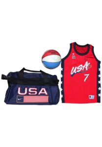 Sheryl Swoopes Team USA Autographed Jersey, Basketball & Travel Bag