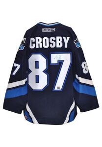 Sidney Crosby Rimouski Océanic QMJHL Autographed Replica Jersey