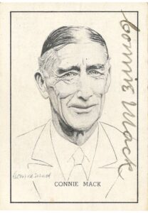 Signed 1950 Callahan Hall of Fame #50 Connie Mack