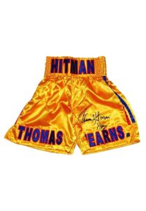 Signed Replica Clothing of Lennox Lewis & Thomas Hearns