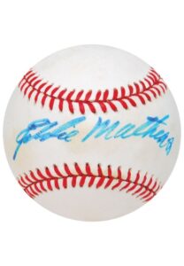 Single-Signed Baseballs with Nine Hall of Famers & Baseball Cards