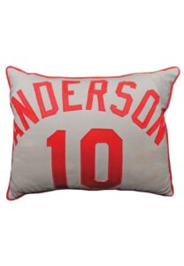 Sparky Anderson Cincinnati Reds Coaches-Worn Road Jersey/Pillow