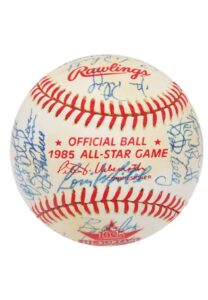 Sparky Anderson’s Detroit Tigers 1984 World Series Team Signed Baseball & 1985 AL All-Star Team Signed Baseball