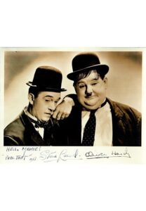 Stan Laurel Autographed & Inscribed 8×10 B&W Photo