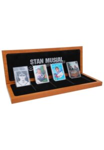 Stan Musial & Nolan Ryan Autographed Signature Series Porcelain 4-Card Sets with Presentation Boxes