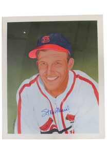 Stan Musial Signed Original Jim Bliss Art