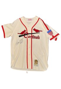 Stan Musial St. Louis Cardinals Autographed Home Mitchell & Ness Jersey