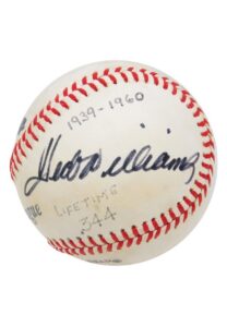 Stan Musial & Ted Williams Autographed Baseball