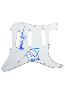 Steve Winwood & Spencer Davis Signed Fender Stratocaster Pickguard