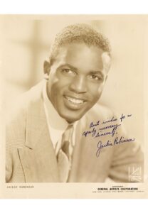 Stunning Jackie Robinson Autographed & Inscribed B&W Photo