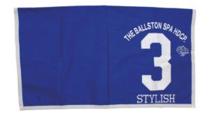 Stylish’s Ballston Spa winning Saddle Cloth