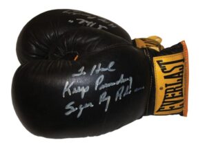 Sugar Ray Robinson Autographed Training Gloves