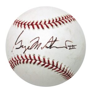 Superior George Steinbrenner Single Signed Baseball