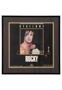 Sylvester Stallone “Rocky” Framed Autographed LaserDisc Movie