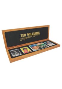 Ted Williams Autographed Ceramic Card Set