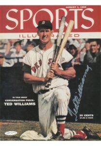 Ted Williams Autographed Photo & Signed Sports Illustrated Cover