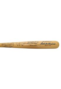 Ted Williams & Bill Terry “Last .400 Hitters” Dual-Signed LE Bat