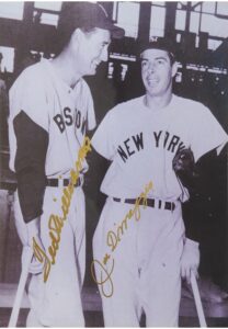 Ted Williams & Joe DiMaggio Autographed 11″ x 15″ Photo