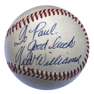 Ted Williams & Joe DiMaggio Single-Signed Baseballs