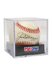 Ted Williams & Joe DiMaggio Single-Signed Graded Baseballs