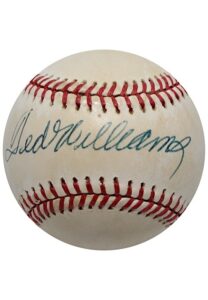 Ted Williams Single-Signed OAL Baseball