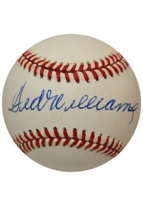 Ted Williams Single-Signed OAL Baseball