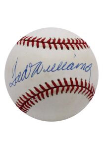 Ted Williams Single-Signed OAL Baseball