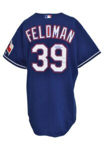 Texas Rangers Game-Used & Autographed Jerseys — 2006 Scott Feldman Road & 1998 Tony Fossas Road