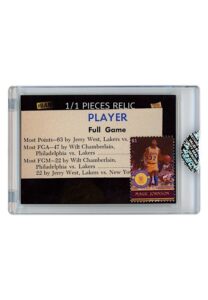 The Bar Pieces Relic Magic Johnson Vintage Lakers Magazine