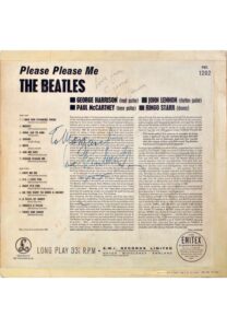 The Beatles “Please Please Me” Album Sleeve Autographed By John Lennon, Paul McCartney, Ringo Starr & George Harrison