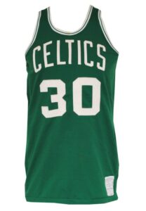 Three Boston Celtics Game-Used Road Jerseys — 1975-76 Glenn McDonald, Early 1990s Joe Kleine Autographed & 1988-89 Kevin Gamble