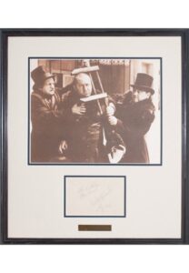 Three Stooges Framed Signed Album Page