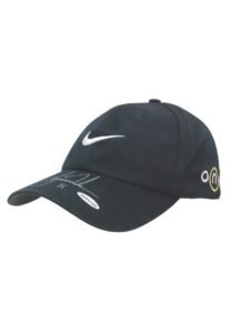 Tiger Woods Autographed Match Worn Hat