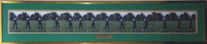 Tiger Woods Autographed Pasatiempo Scorecard and 1996 Swing Sequence Framed Photo Display