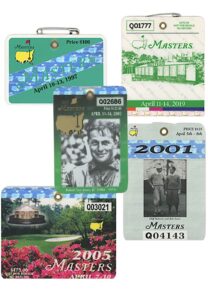 Tiger Woods Masters Championship Badges