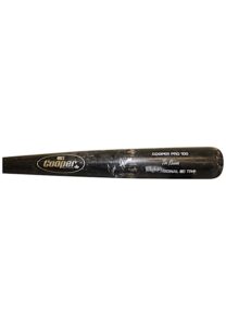 Tim Raines Game-Used & Autographed Bat