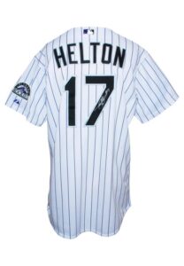 Todd Helton Colorado Rockies Autographed Home Replica Jersey