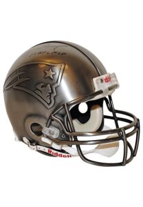 Tom Brady New England Patriots Autographed & Inscribed Limited Edition Pewter Helmet