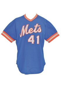 Tom Seaver New York Mets Autographed Jerseys — 1990 Coaches-Worn Home & 1983 Team-Issued Alternate