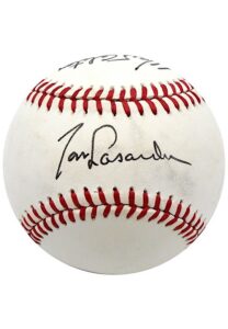 Tommy Lasorda & Walt Alston Dual-Signed ONL Baseball