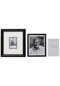 Tony Bennett, Happy Felton & Two Katharine Hepburn Autographed Photos & Notes