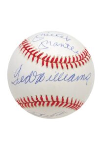 Triple Crown Award Winners Autographed Baseball