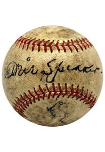 Tris Speaker & Hank Greenberg Multi-Signed Baseball