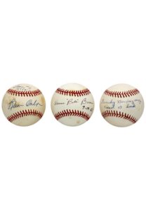 “Two 3 HR’s In A Game”, “Raced Vs Horse” & Bernie Carbo Single-Signed Baseballs