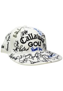 Two Golf Caps Autographed By Jack Nicklaus, Chichi Rodriguez, Tom Watson, Tom Kite & Many Others