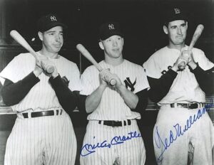 Two Mickey Mantle & Others Autographed Photos From the Whitey Ford Collection