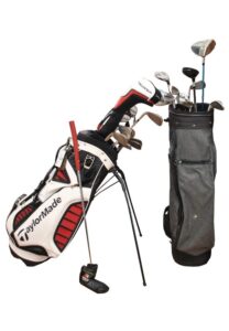 Two Sets of Sugar Ray Leonard’s Personal Golf Clubs & Bags