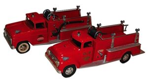 Two Tonka Toy Fire Trucks