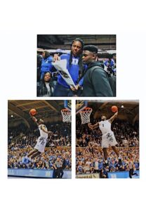 Two Zion Williamson Duke Blue Devils Autographed Pictures